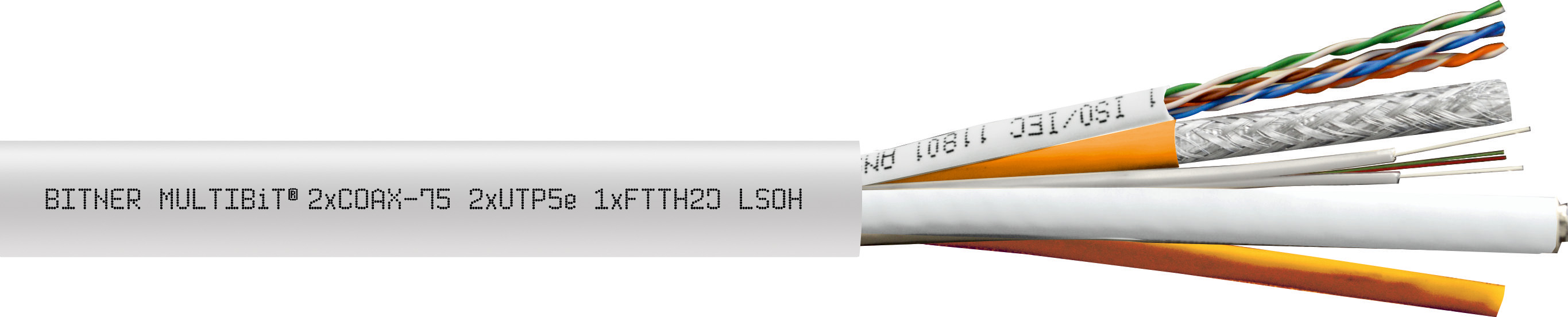 MULTIBiT®2xCOAX-75 2xUTP5e 1xFTTH2J LSOH